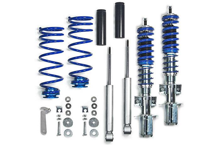 GF150201, Triple-S Schroefset, Volvo 850 incl. Estate 2.0i/ 2.5i/ 2.5i 20V /2.3i T 20V (excl. AWD) LS/LW 06/1991-10/1997, 1120KG max vooraslast, Niet voor modellen met niveauregeling